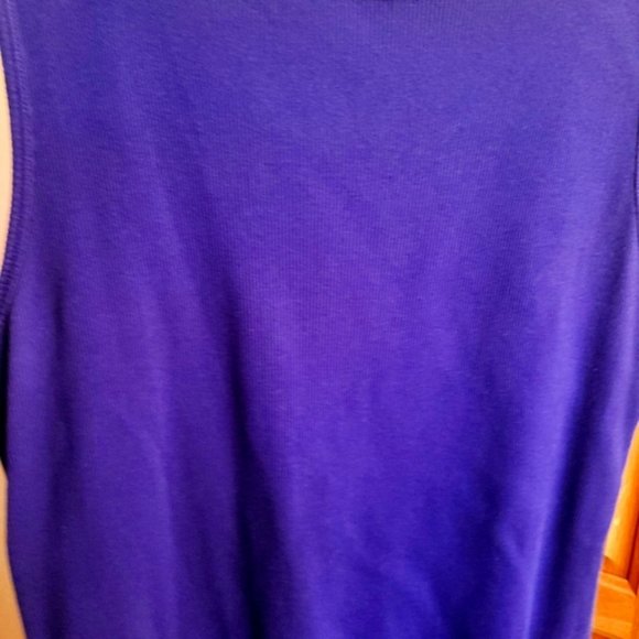 2 pcs Chaps Blouse with Wrist Tie and Chico's Purple Top Tank - Size 2X - Picture 6 of 7